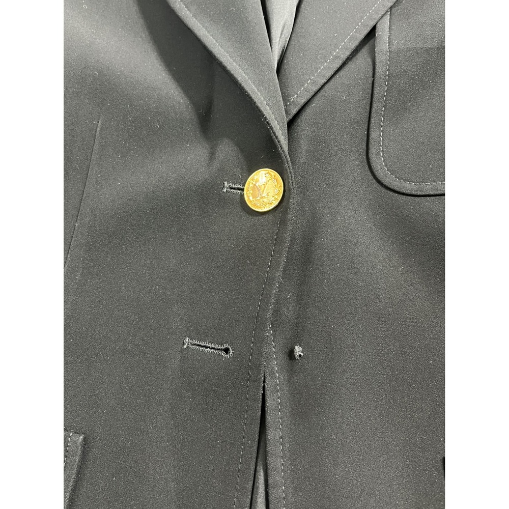 Louis Vuitton Uniforms Blazer Size 42 Black Gold LV Logo Buttons Employee Rare - Picture 2 of 7